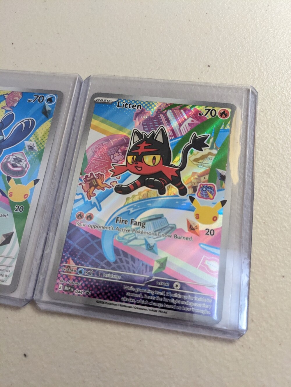 Pokemon First Partner Collection Series 1 - Rowlet Popplio Litten 3 Promo Cards - Picture 4 of 16